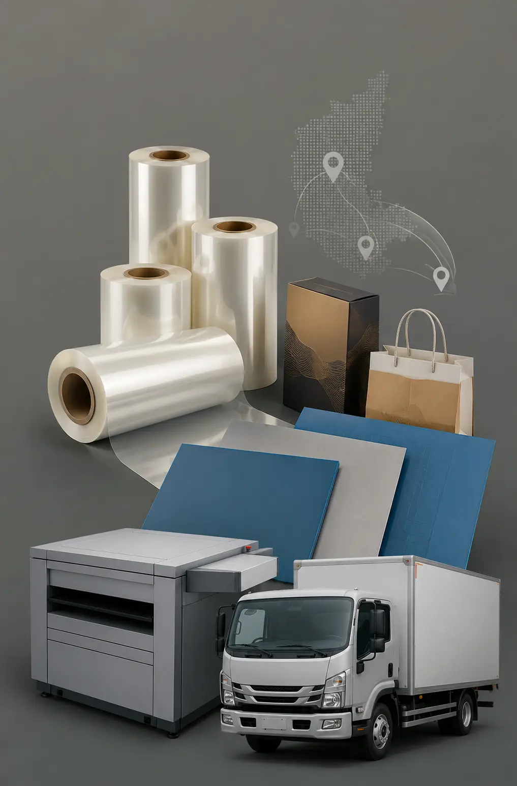 Printing materials warehouse